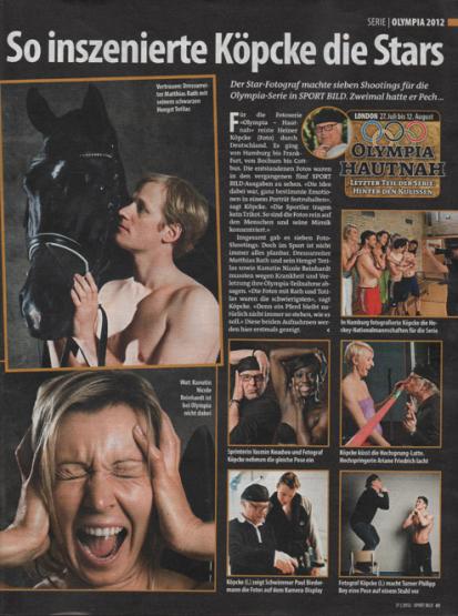 <h2>Making of, Olympiaserie 2012</h2><div id='trenner'></div>Making of, "Hautnah", Olympiaserie 2012, Veröffentlichung in Sport Bild am 01.Aug. 2012
<div id='trenner'></div> <div id='tags'>Schlagworte: <a href='/kategorie/heiner_kopcke' rel='tag' title=''>Heiner Köpcke</a> | <a href='/kategorie/making_of' rel='tag' title='' class='active'>Making of</a> | <a href='/galerie/olympiaserie_2012' rel='tag' title='Olympiaserie 2012'>Olympiaserie 2012</a></div>